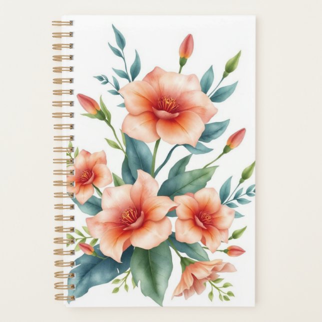 Impression de fleurs aquarelle personnalisée (Devant)