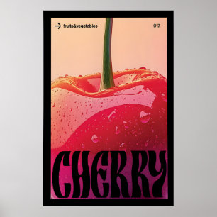 Impression de fruits vibrants - Affiche de cerise
