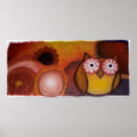 Impression de la chouette d'art