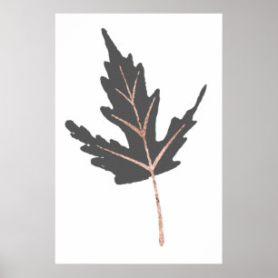 Impression de la feuille d'or rose