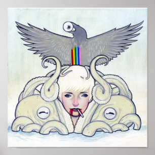 Impression de la fille d'Octopus