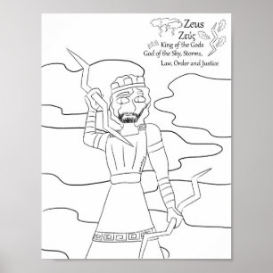 Impression de la page de coloration Zeus