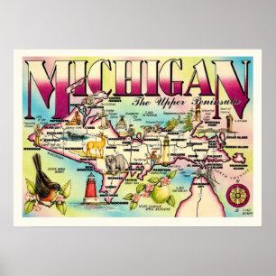 Impression de la péninsule supérieure du Michigan