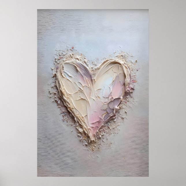 Impression de la Saint-Valentin en forme de cœur,  (Devant)