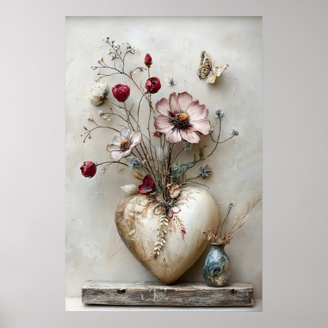 Impression de la Saint-Valentin en forme de cœur,  (Devant)