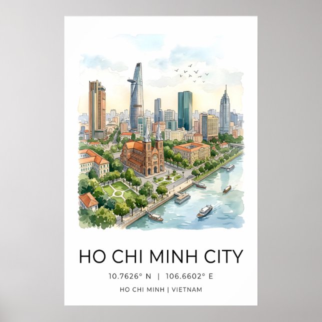 Impression de la skyline de la ville du Vietnam, H (Devant)
