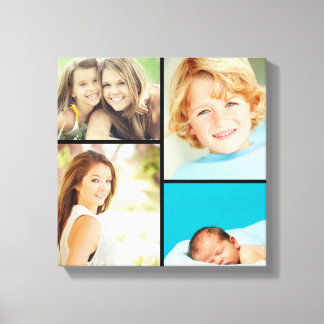 Impression de la toile Collage de photos de famill