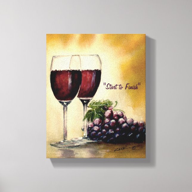 Impression de la toile - "Commencer à terminer" (Recto)