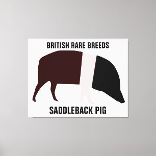 Impression de la toile de cochon de selle