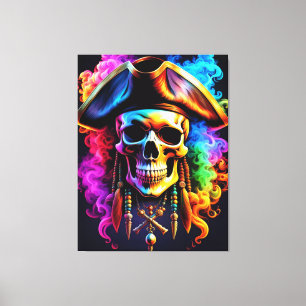 Impression de la toile de crâne de pirate