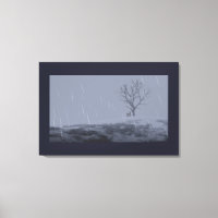 Impression de la toile de frisson de l'hiver