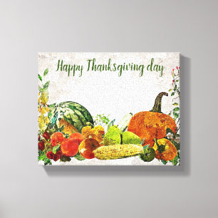 Impression de la toile de jour bon thanksgiving