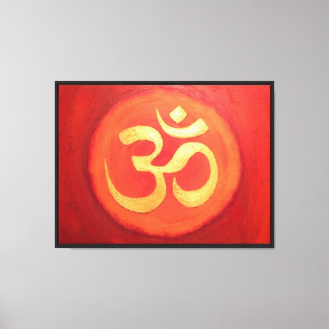 Impression de la toile de peinture Om (Recto)
