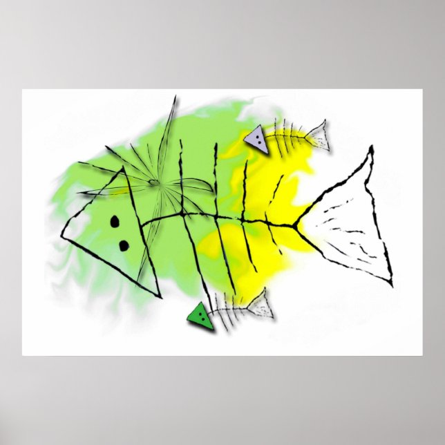 Impression de la toile de poisson principale (Devant)