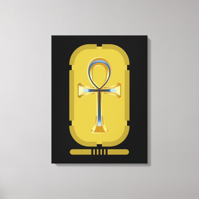 Impression de la toile de symbole Ankh (Recto)