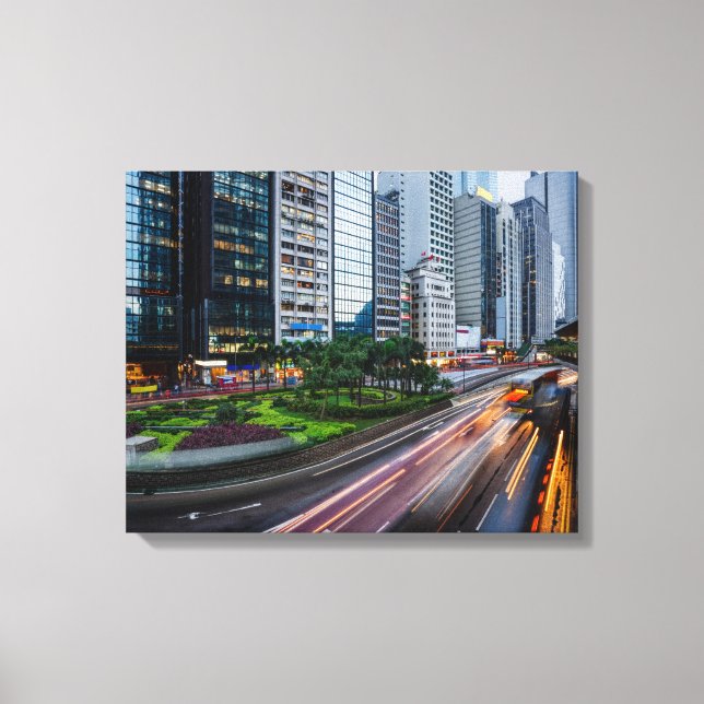 Impression de la toile de trafic de Hong Kong (Recto)