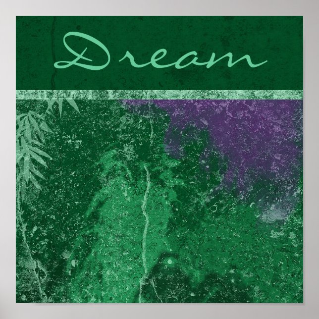 Impression de la toile "Dream" vert toxique Avatar (Devant)