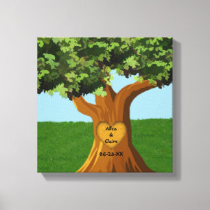 Impression de la toile enrobée de l'arbre d'amour