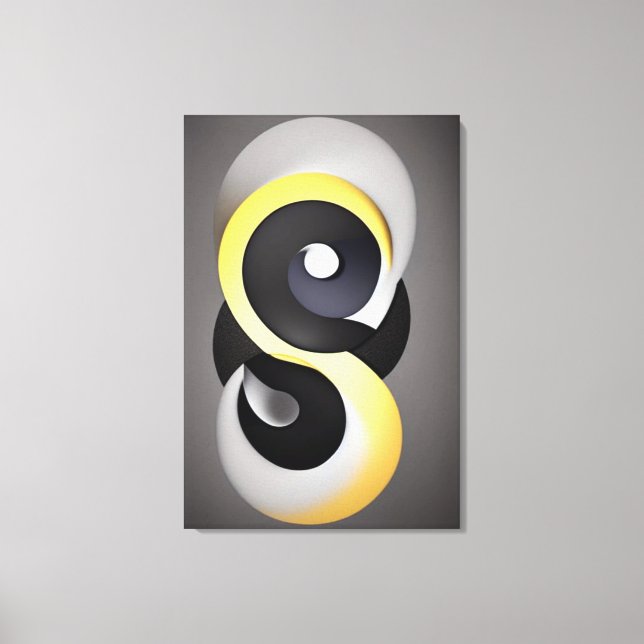 Impression de la toile Enso Abstraite (Recto)