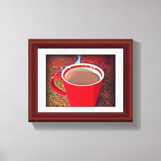 Impression de la toile étirée à temps Java chaud (Recto)