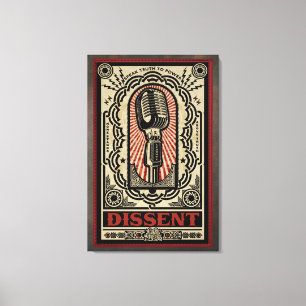 Impression de la toile étirée dissidente