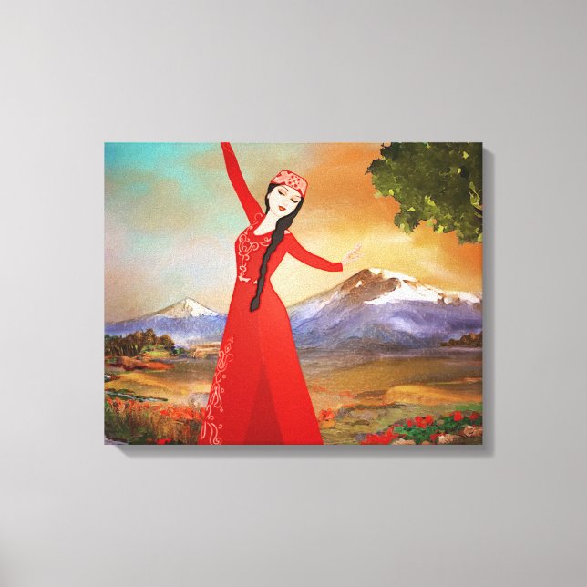 Impression de la toile étirée du danseur (Recto)