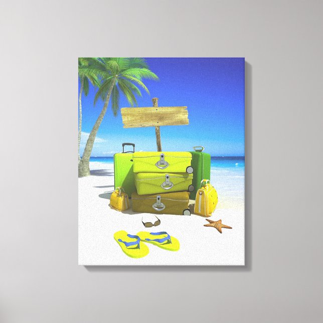 Impression de la toile étirée du jeu de bagages (Recto)