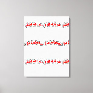 Impression de la toile étirée du logo