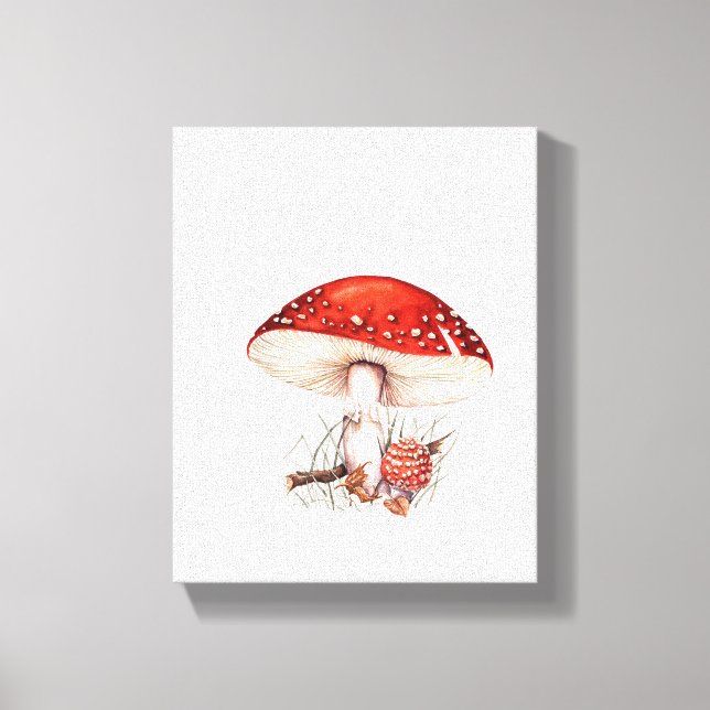 Impression de la toile - Illustration des champign (Recto)