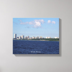 Impression de la toile Milwaukee Skyline