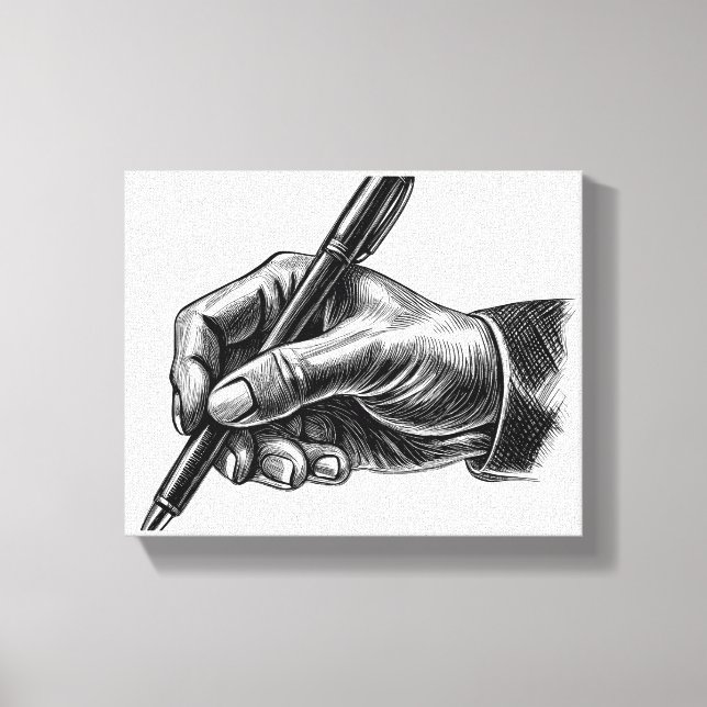 Impression de la toile "Signer main" (Recto)