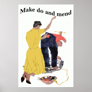 Impression de l'affiche de fabrication vintage et 