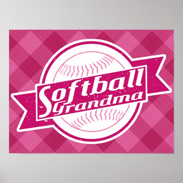 Impression de l'affiche de grand-mère de softball (Devant)