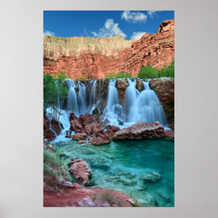 Impression de l'affiche des chutes Navajo, Havasup