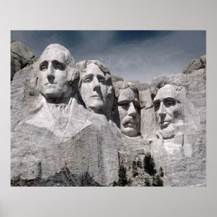 Impression de l'affiche du Mont Rushmore