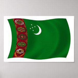 Impression de l'affiche du pavillon du Turkménista