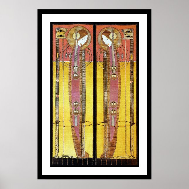 Impression de l'affiche : Panneaux brodés (Devant)