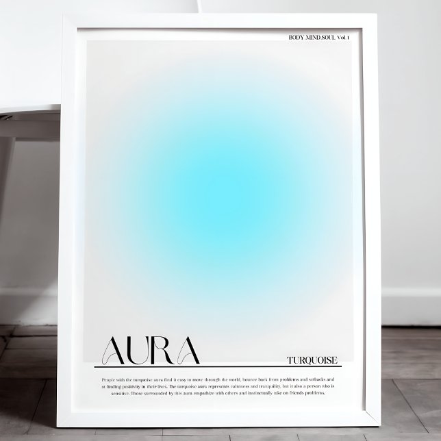 Impression de l'affiche Turquoise Aura (Créateur téléchargé)