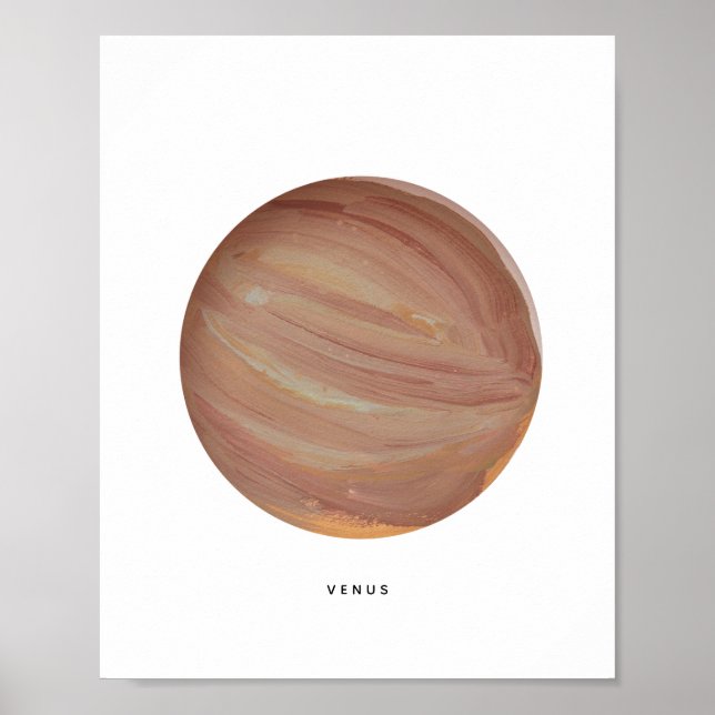 Impression de l'art de la planète Vénus peinte (Devant)