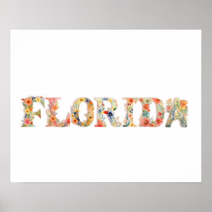 Impression de l'état des polices florales (FLORIDA