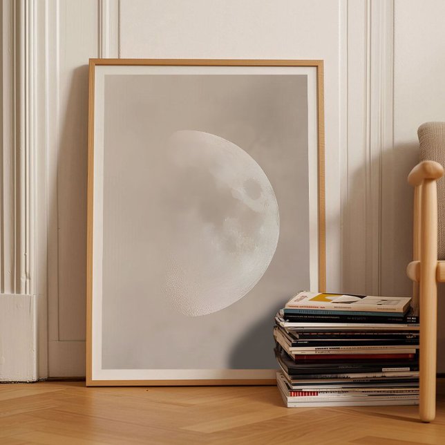Impression de lune Affiche de lune Peinture de lun (Créateur téléchargé)