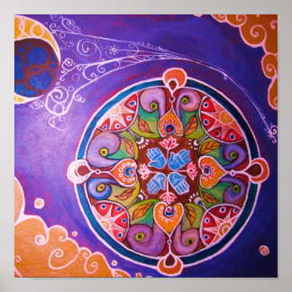 Impression de mandala Terre