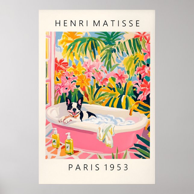 Impression de Matisse de Bouledogue Français Drôle (Devant)