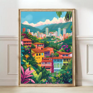 Impression de Medellín Colombie Illustration Medel