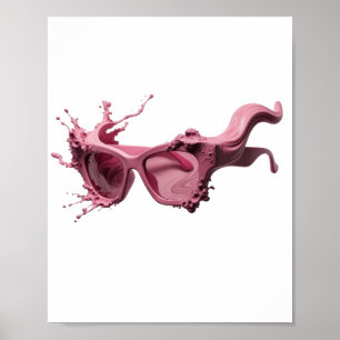 Impression de mode ART ABSTRAIT Argent frappant
