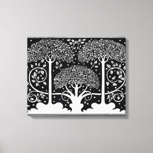 Impression de motif d'arbre Art Nouveau d'Aubrey B