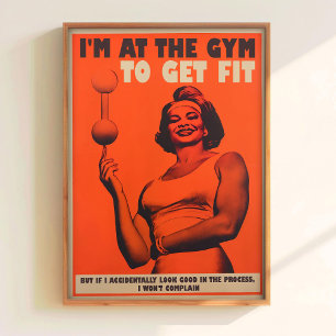 Impression de motivation de gym Affiche de gym rét