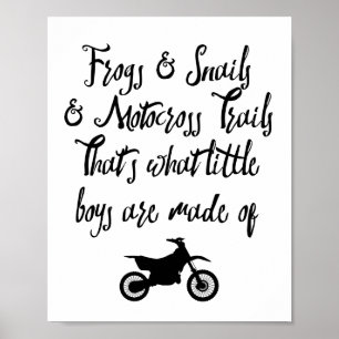 Impression de moto cross pour bébé ou tout-petit