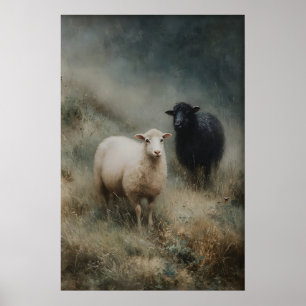 Impression de moutons antiques, Ferme de moutons n