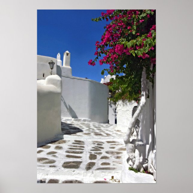 Impression de Mykonos Alley Fine Art (Devant)